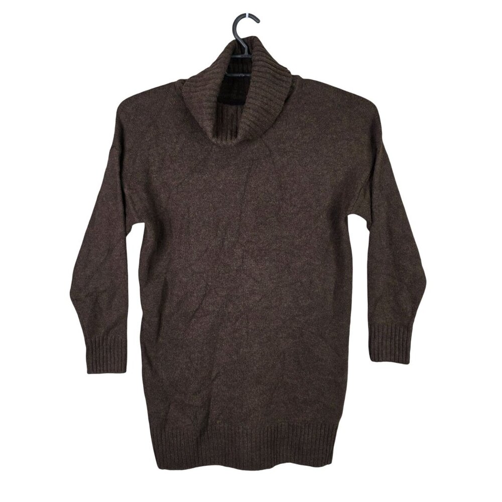 Womens Gap Brown Cowl Neck Sweater Acrylic Blend Long Sleeve Size XS